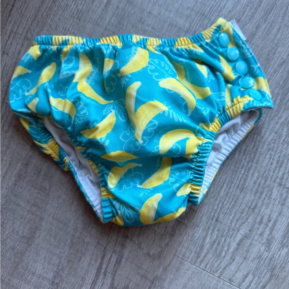 Kids Swim Diaper with Yellow and Blue Banana Design